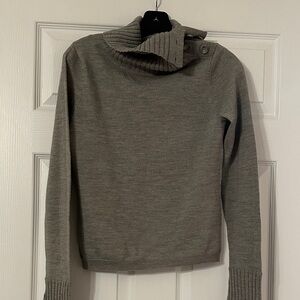 Banana Republic Factory Gray Cowl Neck Sweater